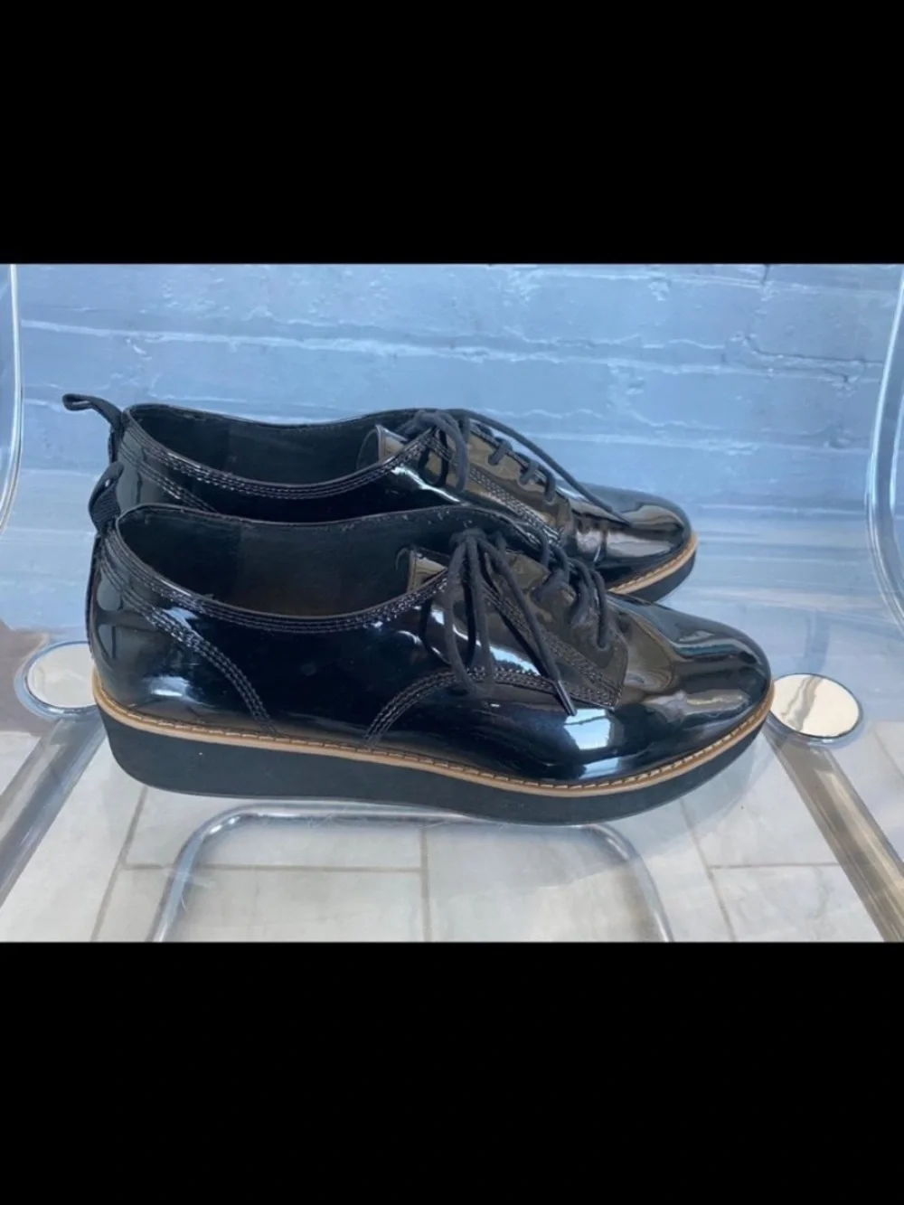Mix No. 6 Men’s Black Patent Derby Oxfords